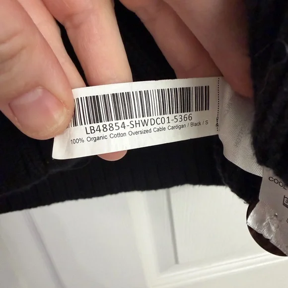 Quince 100% organic cotton oversized cable cardigan | Size small - Picture 4 of 7